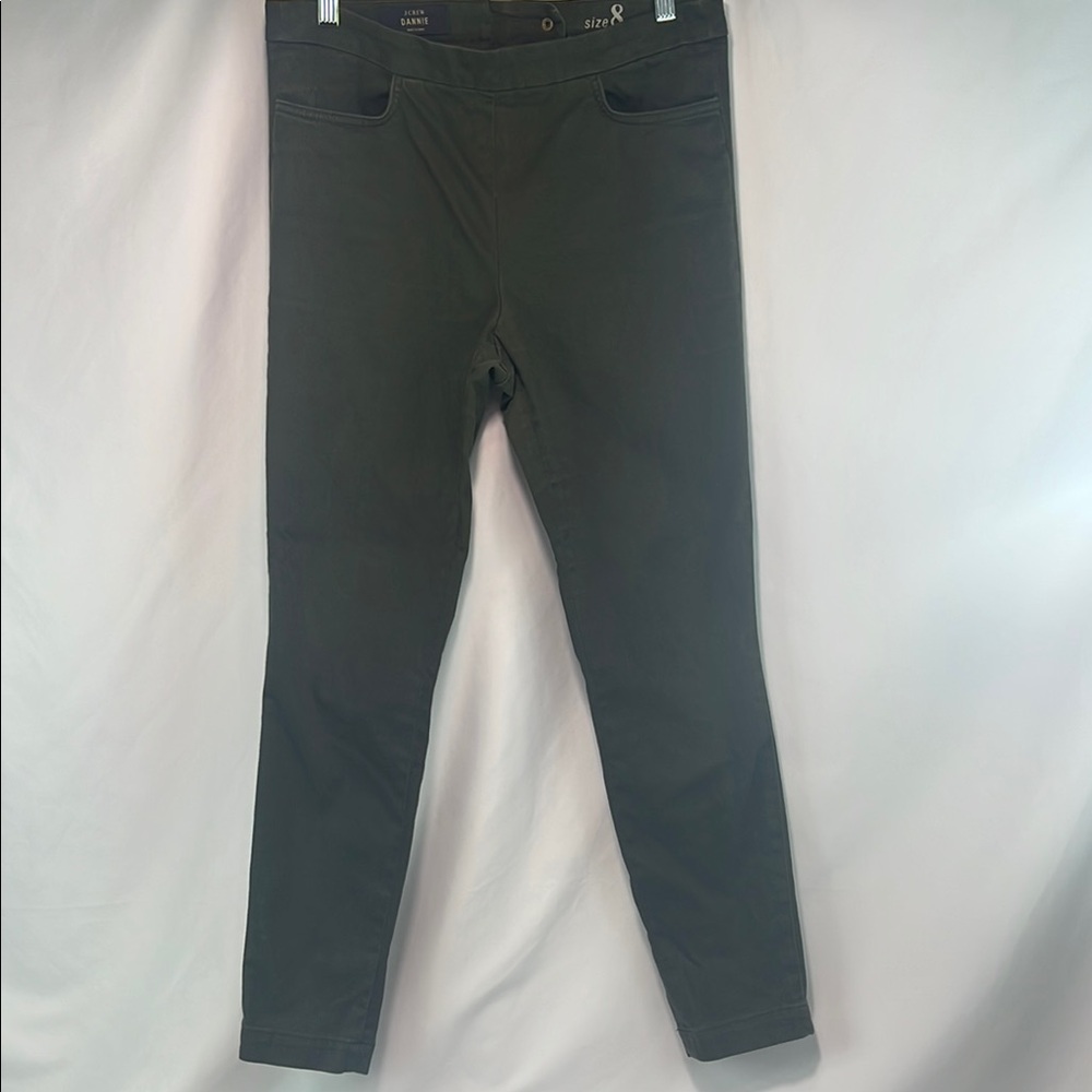 Women’s J Crew Dannie‎ Dark Green Skinny Pants Size 8